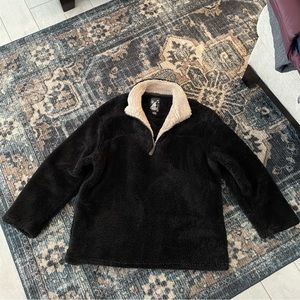 Men’s Black Sherpa Pullover